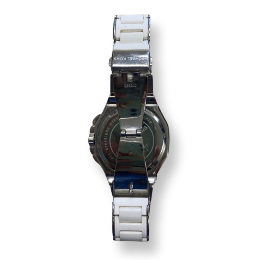 Hard-to-Find Michael Kors Camille MK5563 Silver Chronograph Watch - Picture 3 of 6